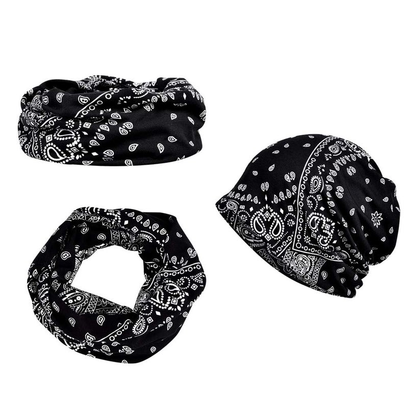 Waybas 4 PCS Women Baggy Slouchy Beanie Chemo Hat Cap Slouchy Snood Hat Cancer Headwear - Image 3